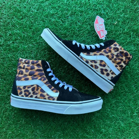 Vans Sk8 Hi Leopard Black / True White - Picture 9 of 10